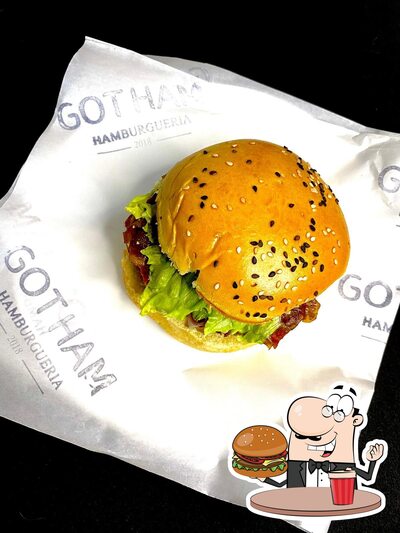 Delicie-se com um hambúrguer no Gotham Hamburgueria