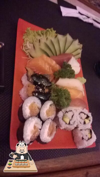 Experimente diferentes opções de sushi