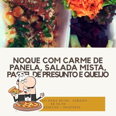 Experimente pizza no Restaurante da Maria