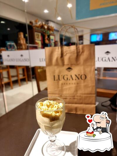 Não esqueça de pedir uma sobremesa no LUGANO - Cafeteria e Chocolataria