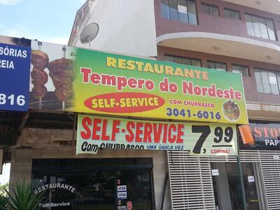Aqui está a publicidade do Restaurante Tempero do Nordeste