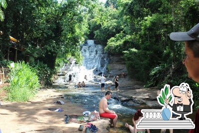 Descubra o exterior do Recanto da cascata