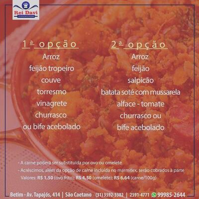 Aqui está a publicidade do Rei Davi Churrascaria e Petiscaria
