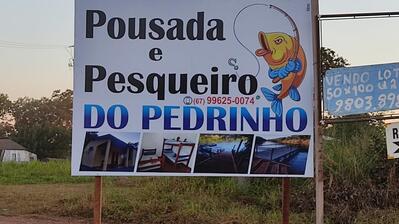 Aqui está a publicidade do Pesqueiro do Pedrinho