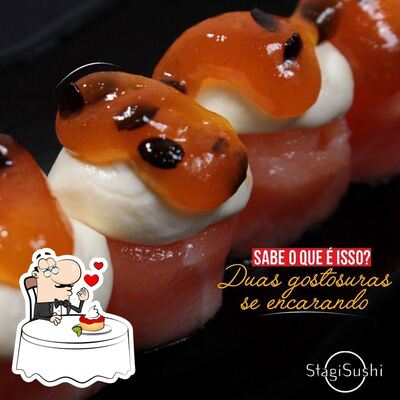 Não esqueça de experimentar uma sobremesa no Stagi Sushi Resende RJ