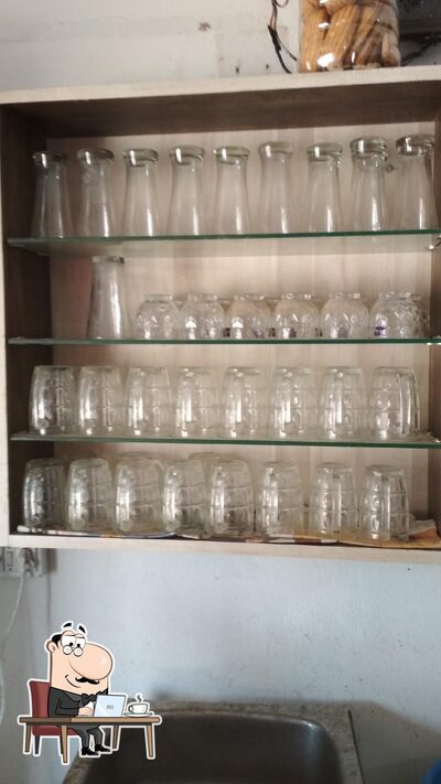 Take a seat at one of the tables at The Chai Club