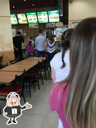 O interior do Subway