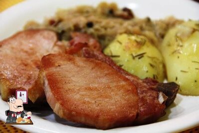 Refeições de carne são oferecidos no Segredos do Chef