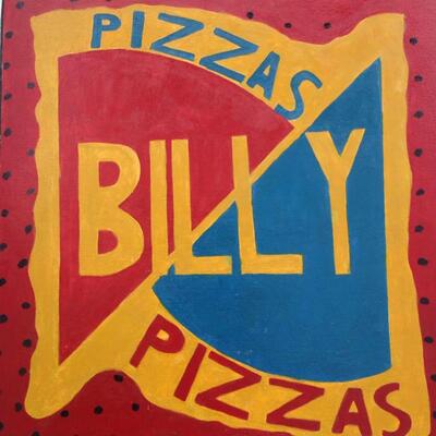 O Pizzaria Do Billy tem seu próprio logotipo