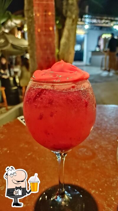 Você pode pedir uma bebida do menu