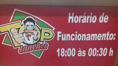 A marca do Top Lanches & Pizzaria