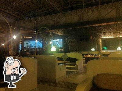 Take a seat at one of the tables at Sky Sheesha Lounge