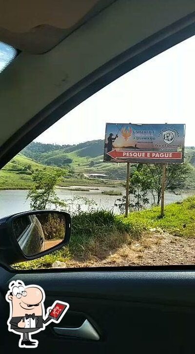 Você pode espairecer no na área externa do Pesqueiro e Restaurante Rancho Music