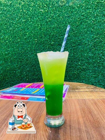 The Lassi Corner serves a selection of drinks