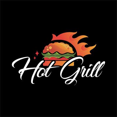 O logotipo do Hot Grill Lanches e Pizza Maringá PR