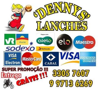 A representação visual da marca do Dennys Lanches
