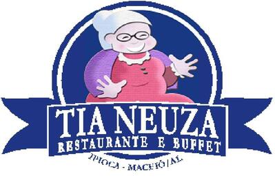 A representação visual da marca do Tia Neuza Praia