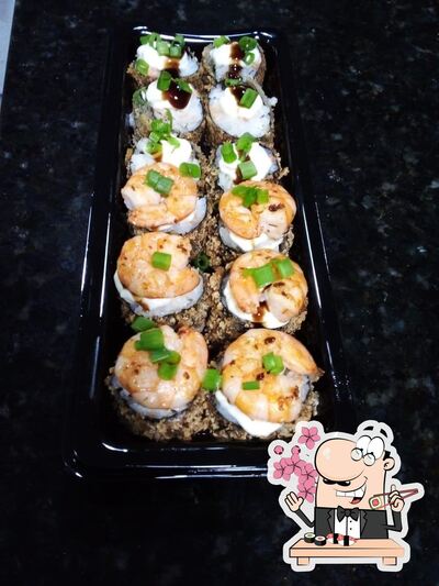 Rolos de sushi são disponibilizados no Seu Temaki