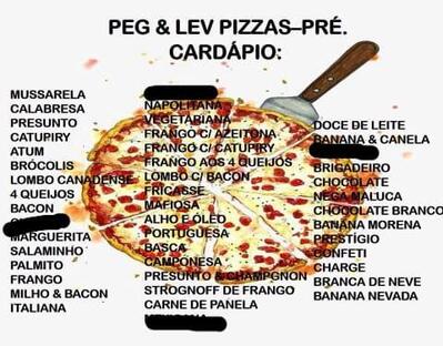 O Peg & Lev Pizzas-pré Rio Grande RS tem seu próprio logotipo