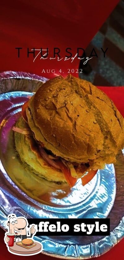 Taste one of the burgers offered by DM cafe