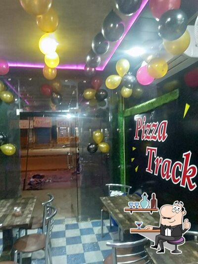 The interior of pizza track