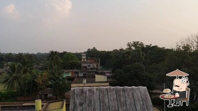 The outside area is an important feature of Hotel Nigam