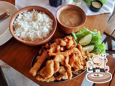 Platos en Pesqueiro Shammah
