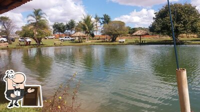 Você pode espairecer no exterior Pesque Pague do Valdir