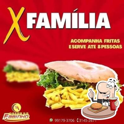 Point do Fabinho Lanches serve uma variedade de opções para os amantes dos hambúrgueres
