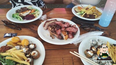 Platos en Refúgio Gaúcho