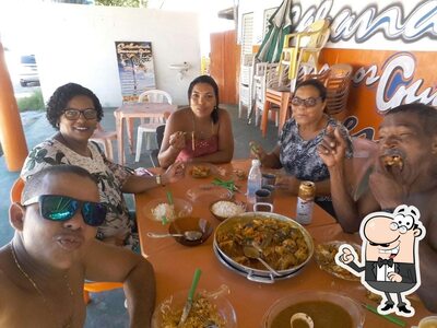 O interior do Cabana da tia Leni