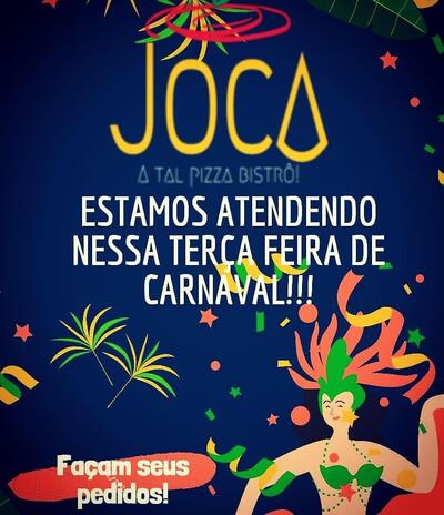 Aqui está a publicidade do Joca Pizza Delivery