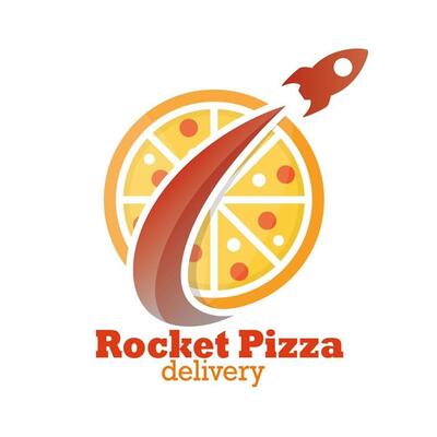 O Rocket Pizza Delivery tem seu próprio respresentação visual