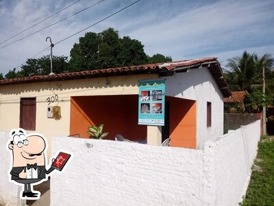 Você pode espairecer no na área externa do Tapiocaria O Vando