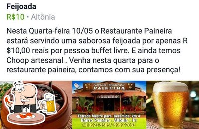 Restaurante Paineira fornece uma seleção de cervejas