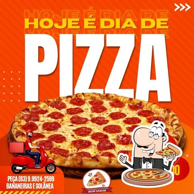No Pizzaria Bom Sabor qno 16 ceilandia, você pode pedir pizza
