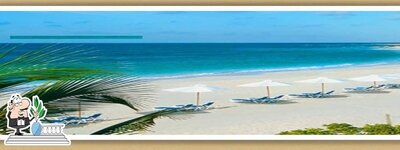 Enjoy the view at the outside area of BEACH CAFE