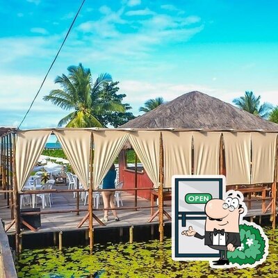 Você pode espairecer no exterior Cabana da lagoa
