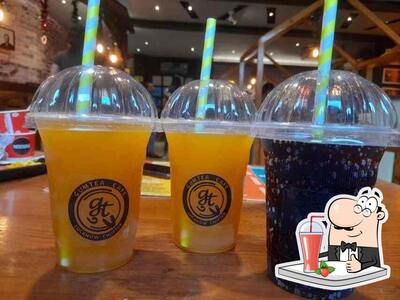 You can enjoy a drink from the menu