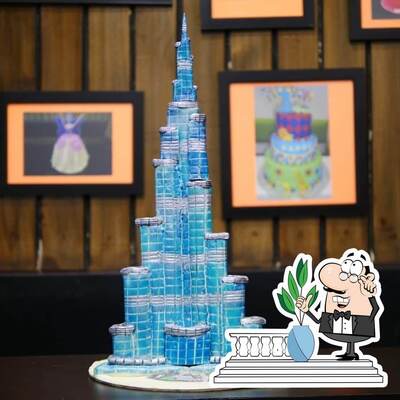 Enjoy the view at the outside area of Cake It Out