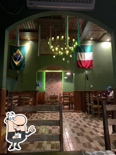 O interior do Nonna Cantina e Pizzaria