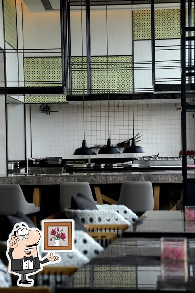 Take a seat at one of the tables at Mayouchi