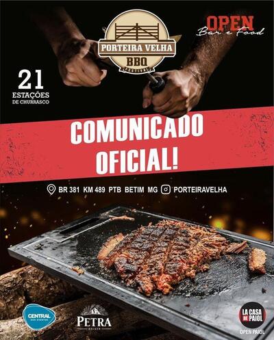 Olhe as informações sobre o Restaurante Porteira Velha Betim MG