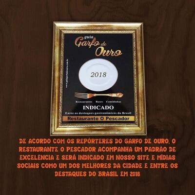 A publicidade mostra informações sobre o O Pescador