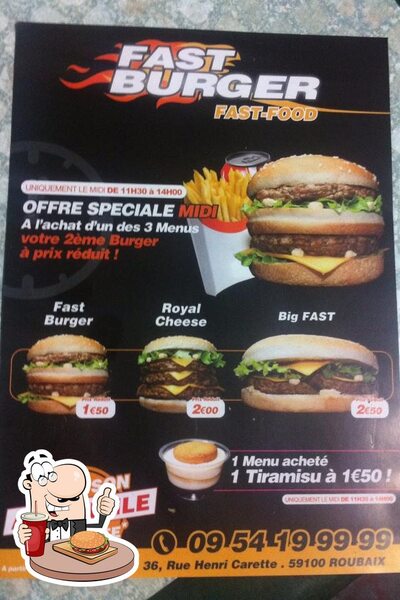 Essayez un hamburger à FAST BURGER