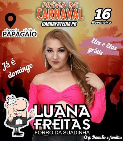 A publicidade mostra informações sobre o Bar - Cervejaria Papagaio Vintém