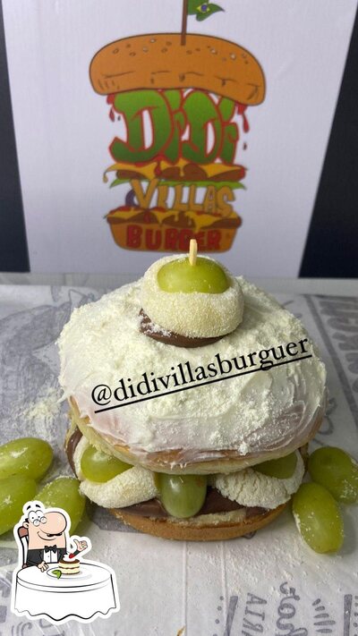Didi Villas burguer oferece uma variedade de pratos doces