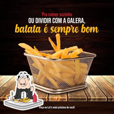 Prove batatas fritas com diferentes molhos