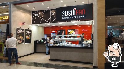 O interior do Sushi Fan