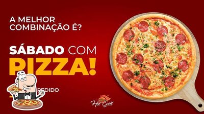 No Hot Grill Lanches e Pizza Maringá PR, você pode desfrutar de pizza